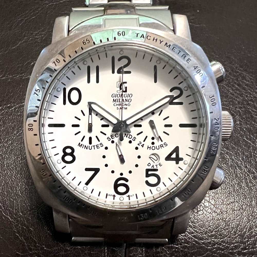 Men’s Giorgio Milano three dial Stainless Steel Watch